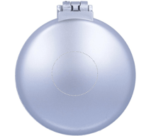 Brosse/miroir pliable